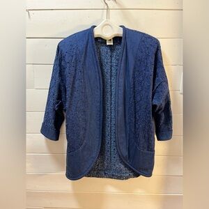 RONI BLANSHAY MONTRÉAL • Vintage Embroidered Jacket with Shoulder Pads Size 10